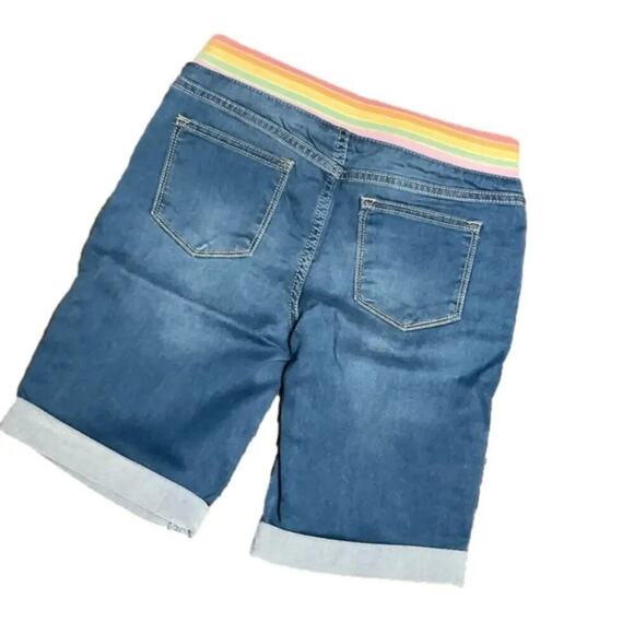 Vigoss Girls Bermuda Jean Blue Shorts Size Large NWT - Picture 2 of 3